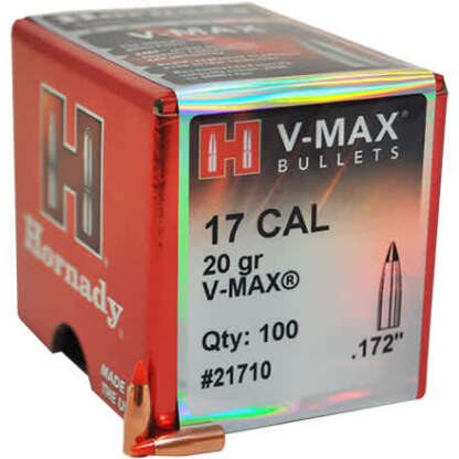 HORNADY V-MAX 17 cal .172in 20gr 100pk