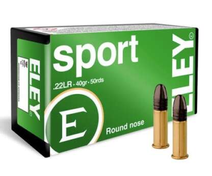 ELEY SPORT 22 LR 40gr LRN 1050fps 50pk