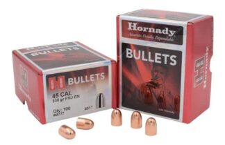 HORNADY FMJ-RN 45 cal .451in 230gr 100pk