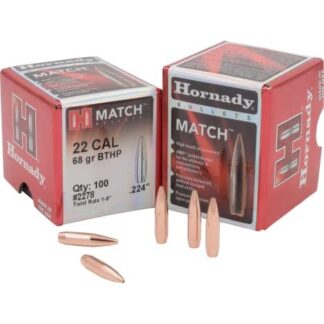 HORNADY 22 cal MATCH BTHP .224in 68gr 100pk