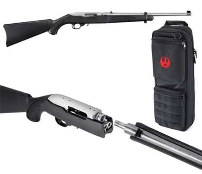 RUGER TAKEDOWN 10/22 22LR W/CASE CLR MATTE 18.5in 10rnd