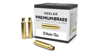 NOSLER 33 NOSLER UNPRIMED BRASS 25pk