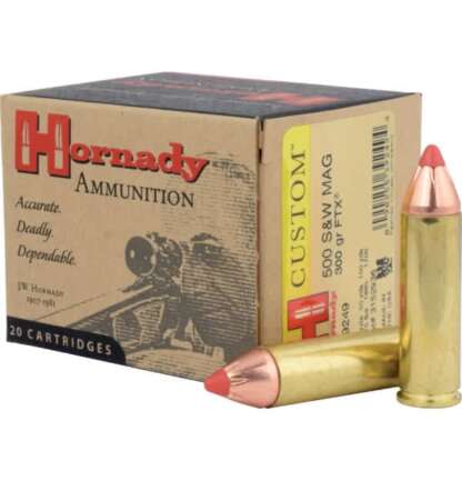 HORNADY CUSTOM 500 S&W 300gr FTX 2070fps 20pk