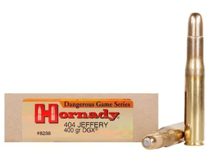 HORNADY DANGEROUS GAME 404 JEFFERY 400gr DGX 2300fps 20pk