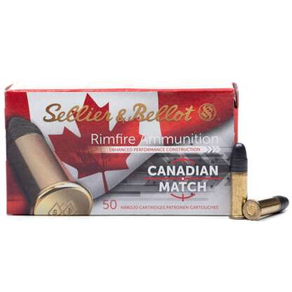 S&B CANADIAN MATCH 22LR 40gr STANDARD VELOCITY 1066fps 50pk