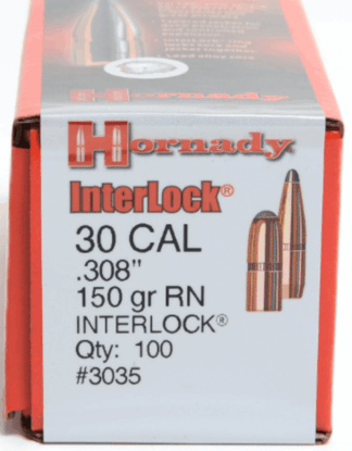 HORNADY INTERLOCK RN 30 cal .308in 150gr 100pk