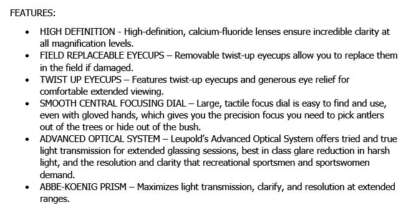 LEUPOLD BX-1 McKENZIE HD 10x42mm SHADOW GRAY BINOCULARS - Image 4