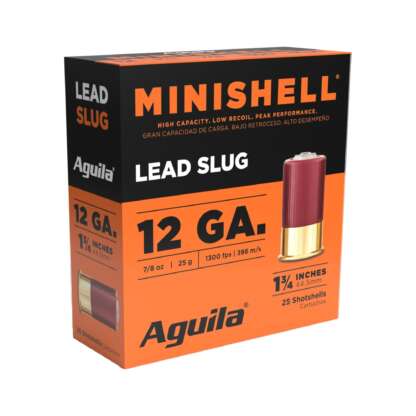 AGUILA 12ga MINISHELL 1.75in  7/8oz SLUG 1250fps 25pk