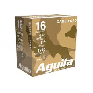 AGUILA 16ga #6 1-1/8oz 2.75in HIGH VELOCITY 1240fps 25pk