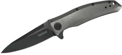 KERSHAW GRID 3.7in PLN BLACK-OXIDE POCKET KNIFE