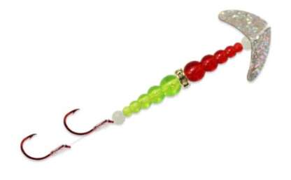 KOKANEE PRO #4 RUBY/FL GRN DBL WHAMMY SPINNER