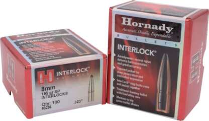 HORNADY INTERLOCK 8mm .323in 195gr 100pk