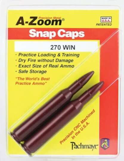 A-ZOOM 270 WIN METAL SNAP CAP 2pk