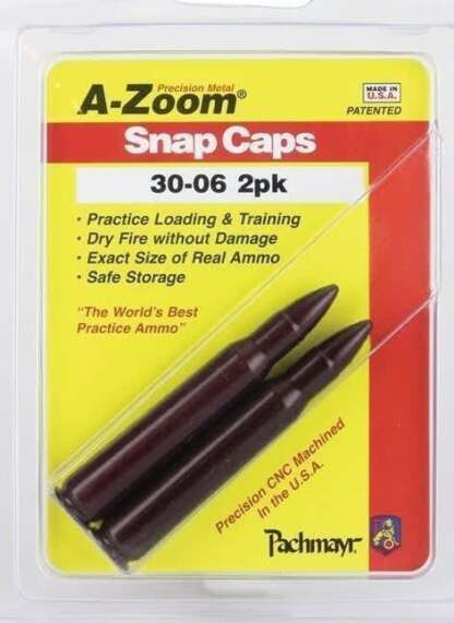 A-ZOOM 30-06 SPRG METAL SNAP CAPS 2pk