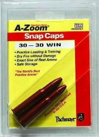 A-ZOOM 30-30 WIN METAL SNAP CAPS 2pk