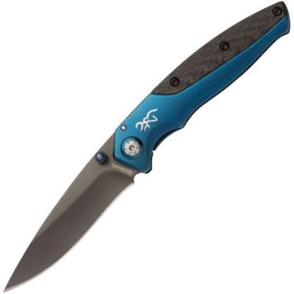 BROWNING CARBON CARRY FRAMELOCK - BLUE