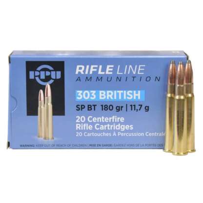 PRVI PARTIZAN PPU 303 BRITISH 180gr BTSP 20pk 2460fps