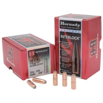 HORNADY INTERLOCK FP 30CAL .308in 170gr 100pk