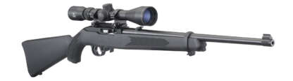 RUGER 10/22 22LR SYNTHETIC BLUED W/SCOPE 18.5in 10rnd