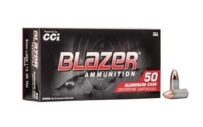 CCI BLAZER ALUMINUM CF 9mm LUGER 147gr TMJ 985fps 50pk