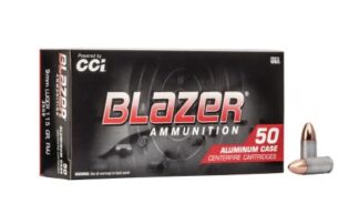 CCI BLAZER ALUMINUM 9mm LUGER 115gr FMJ  1145fps 50pk