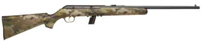 SAVAGE 64F 22LR BLUED/SYN MULTICAM 21in 10rnd