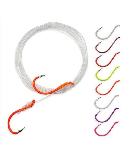 GAMA #4 RED KOKANEE 2 HOOK SNELLED RIG 3pk