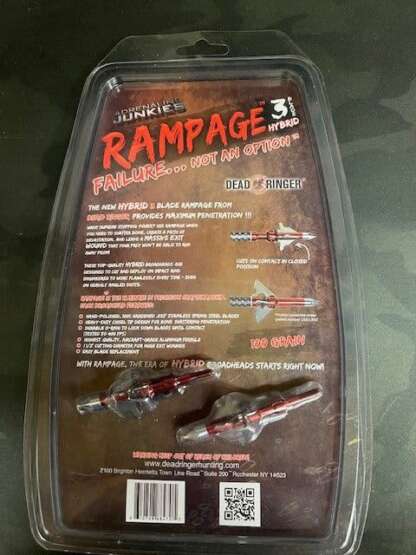 RAMPAGE 3 BLADE HYBRID 100gr BROADHEAD - Image 3