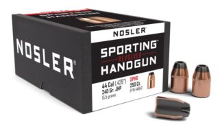 NOSLER SPORTING HANDGUN 44 cal .429in 240gr JHP 250pk