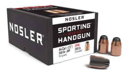 NOSLER SPORTING HANDGUN 44CAL .429in 240gr JHP 250pk