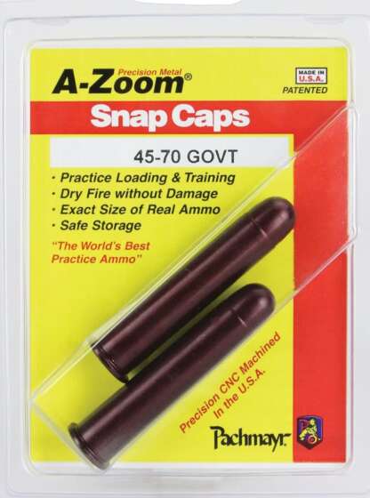 A-ZOOM 45-70 GOVT METAL SNAP CAPS 2pk