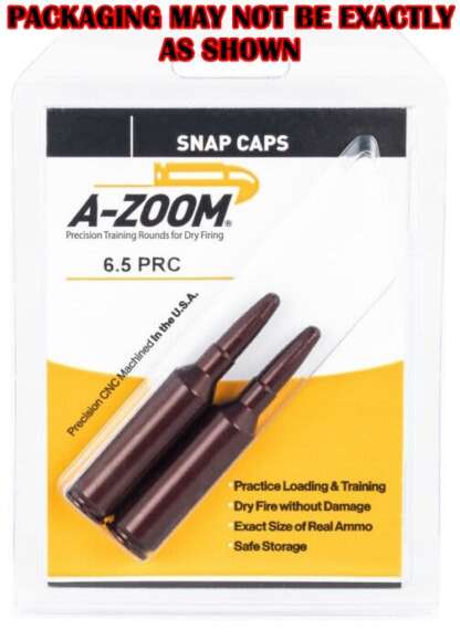 A-ZOOM 6.5 PRC METAL SNAP CAPS 2pk