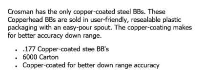 CROSMAN COPPERHEAD BB'S 6000 COUNT - Image 3