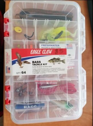 EAGLE CLAW 64pc BASS FISHING KIT