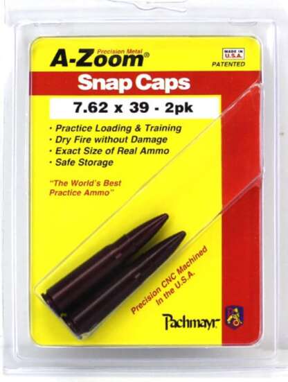 A-ZOOM 7.62x39 METAL SNAP CAPS 2pk