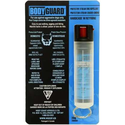 BODYGUARD 20G DOG REPELLENT FLIP TOP W/CLIP