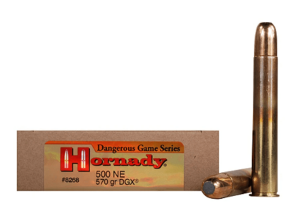 HORNADY DANGEROUS GAME 500 NITRO EX 570gr DGX 2100fps 20pk