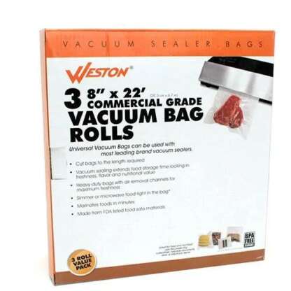 WESTON 8in x 22ft BAGS 3pk