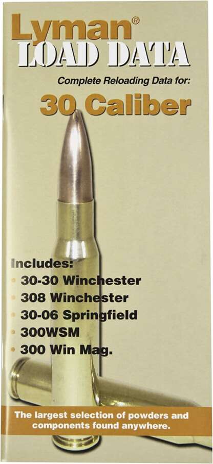 LYMAN LOAD DATA BOOK 30 CAL RIFLE