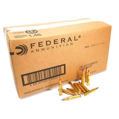 FEDERAL 223 REM 55gr FMJ-BT 3240fps 1000pk