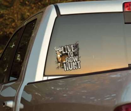 MOSSY OAK LIVE TO BOW HUNT DECAL - Image 3