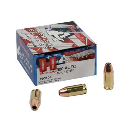 HORNADY AG 380 AUTO 90gr XTP 1000fps 25pk