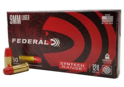 FEDERAL AE SYNTECH 9mm LUGER 124gr TSJ 1110fps 50pk