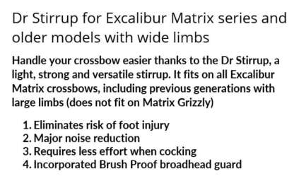 DR STIRRUP FOR EXCALIBUR MATRIX SERIES & OLDER MODELS - Image 3