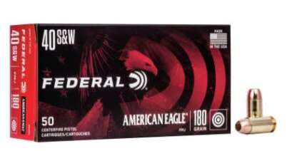 FEDERAL AE 40 S&W 180 FMJ 1000fps 50pk