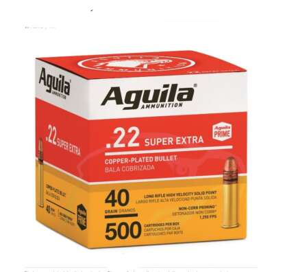 AGUILA 22LR SUPER EXTRA 40gr HV RN 1255fps 500pk