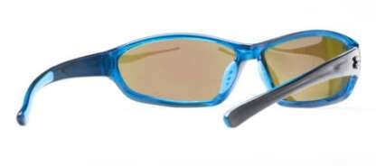 CALCUTTA  BACKSPRAY SHINY BLACK/BLUE MIRROR W/BLUE BACK LENS SUNGLASSES - Image 2