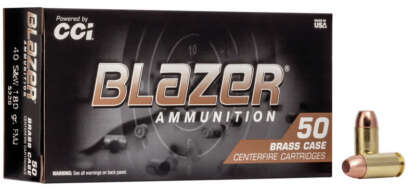 CCI BLAZER 40 S&W 180gr FMJ BRASS 985fps 50pk