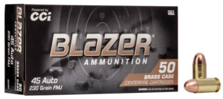 CCI BLAZER BRASS 45 AUTO 230gr FMJ 830fps 50pk