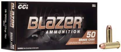 CCI BLAZER 38 SPECIAL 125gr FMJ BRASS 865fps 50pk